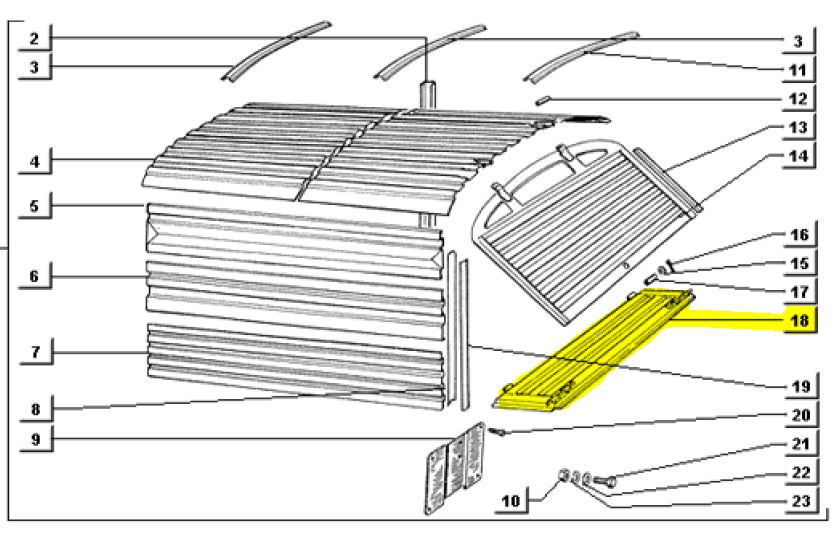 Heckklappe unten APE TM Kasten