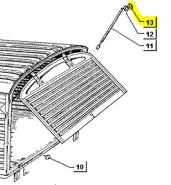 Sprengring Sicherungsring Clip Ring 7mm Bordwand, Heckklappenfeder