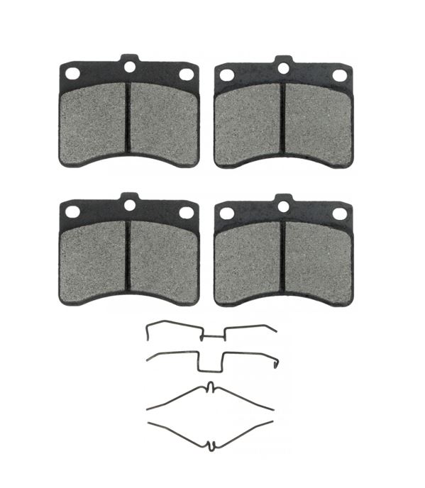Satz Bremsbeläge Vorderachse komplett mit Federn für Porter und Quargo