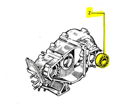 Kugellager Differenzial APE50 TLT