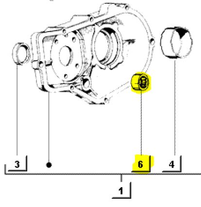 Nadellager Getriebehauptwelle im Differenzialgehäuse APE 50
