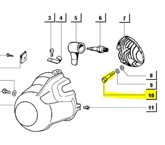 Kopfschraube Schraube M7 Zylinderkopf APE50
